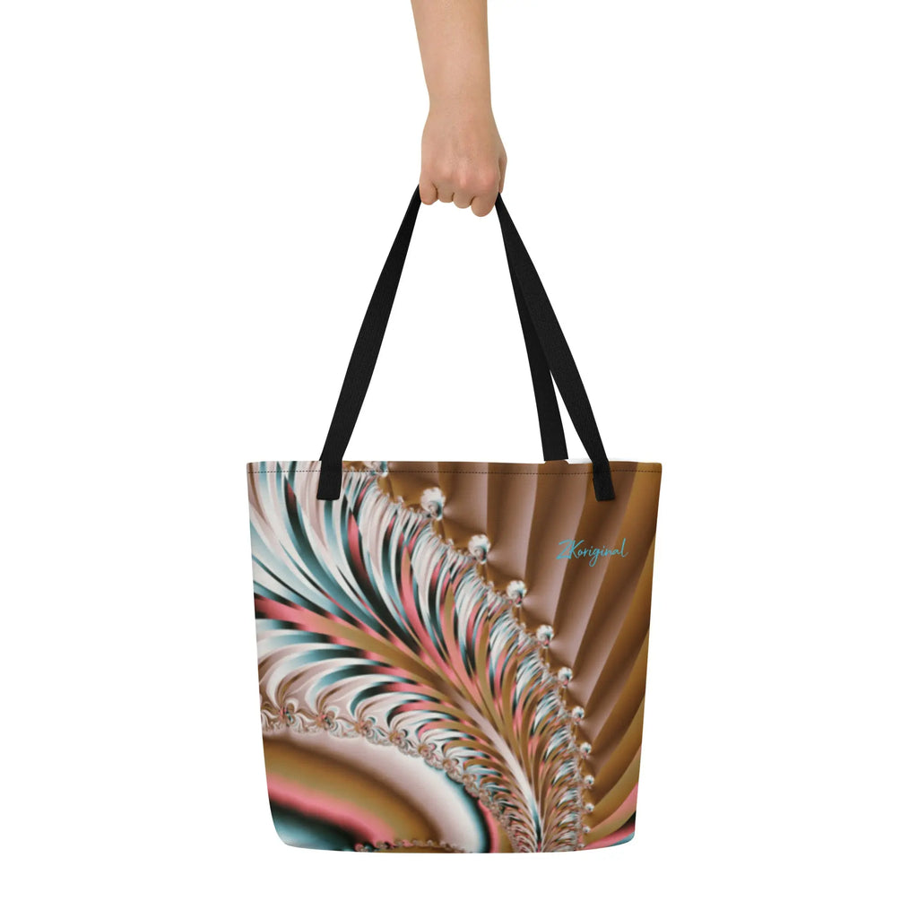 "Summer Spin" Collection by ZKoriginal - All Over Print Large Tote Bag ZKoriginal