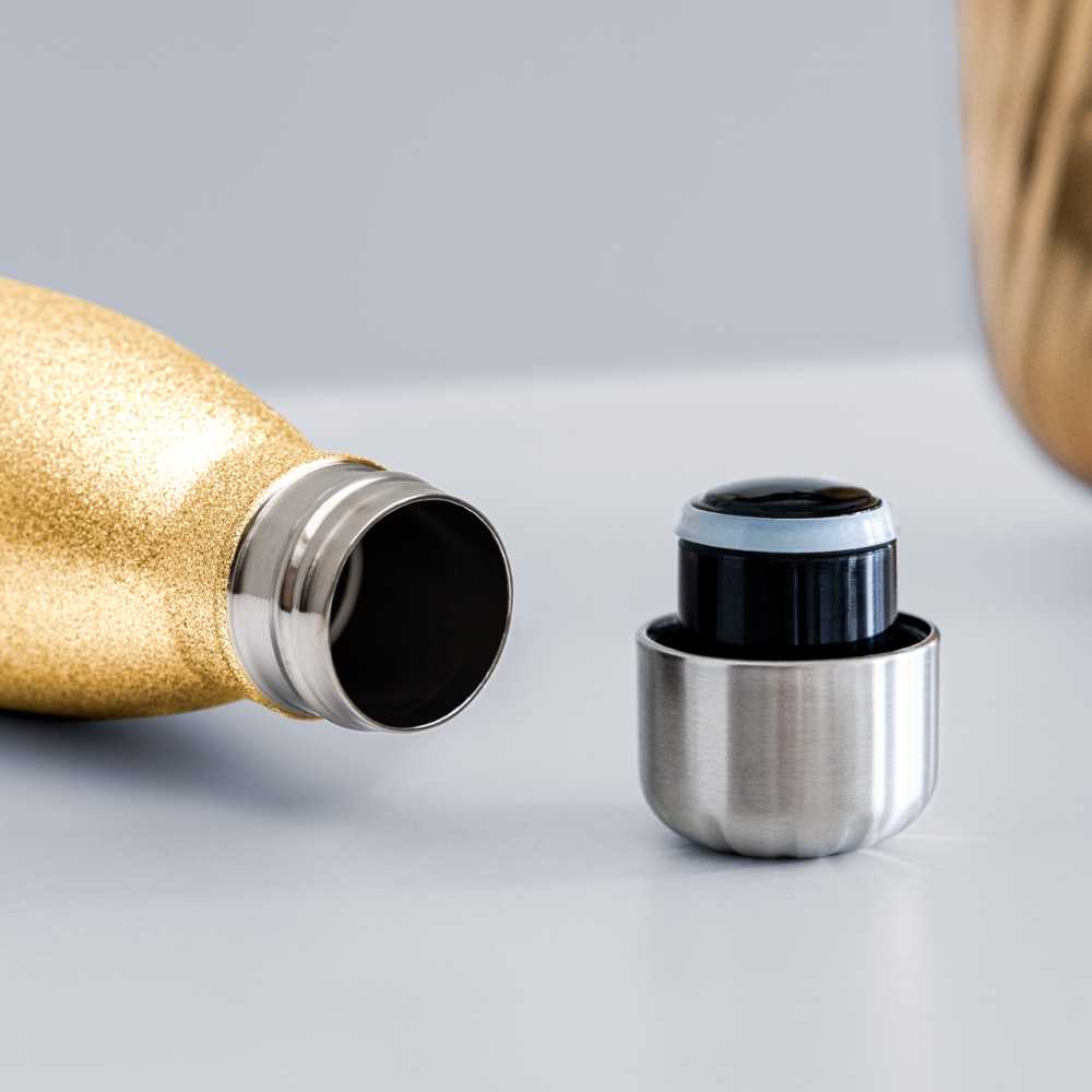 The Dog Mother - Insulated Stainless Steel Water Bottle - gold glitter