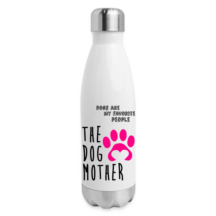 The Dog Mother - Insulated Stainless Steel Water Bottle - white