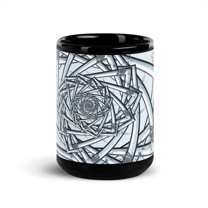 "Topological Rose" Collection - Black Glossy Mug ZKoriginal