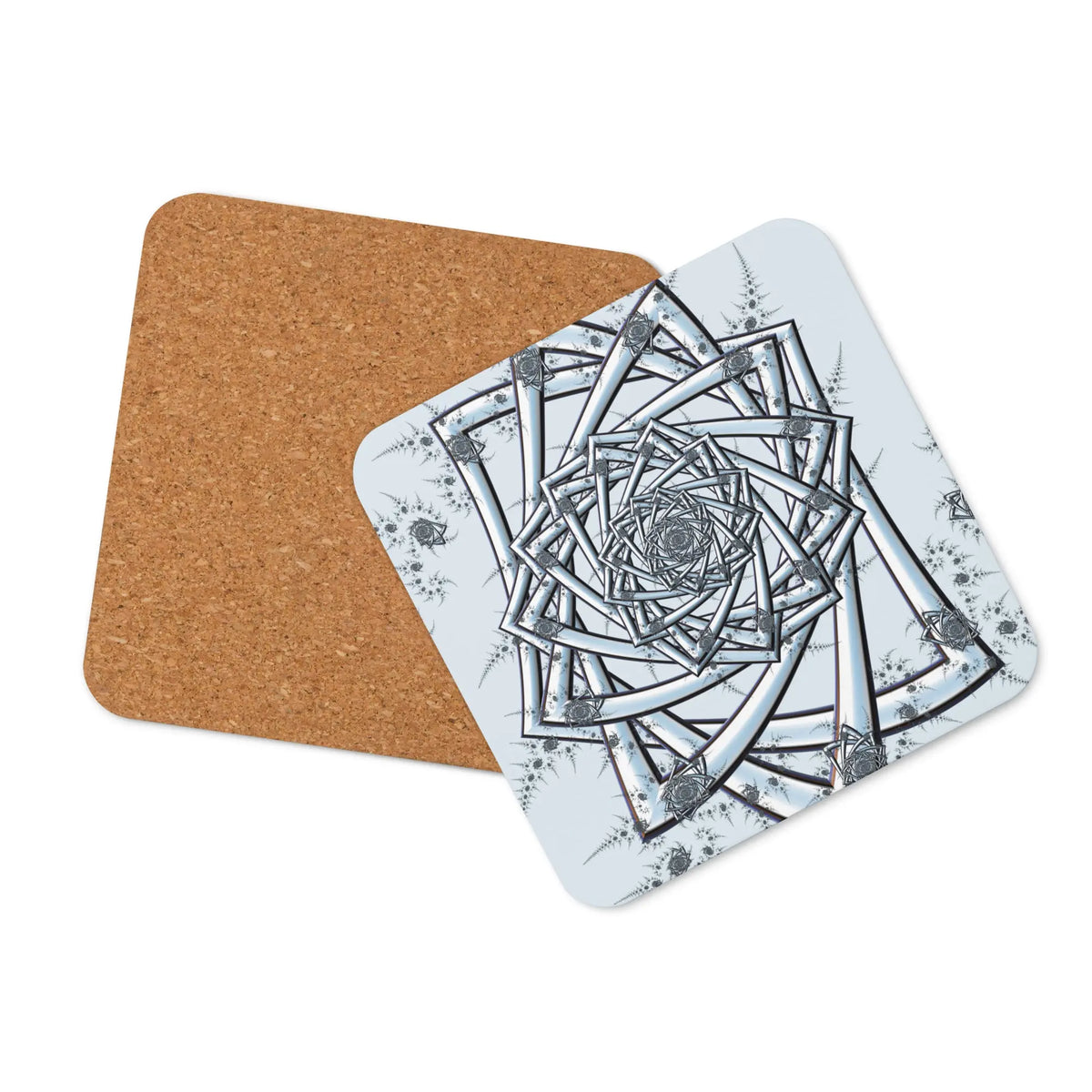 "Topological Rose" Collection - Cork Back Coaster ZKoriginal