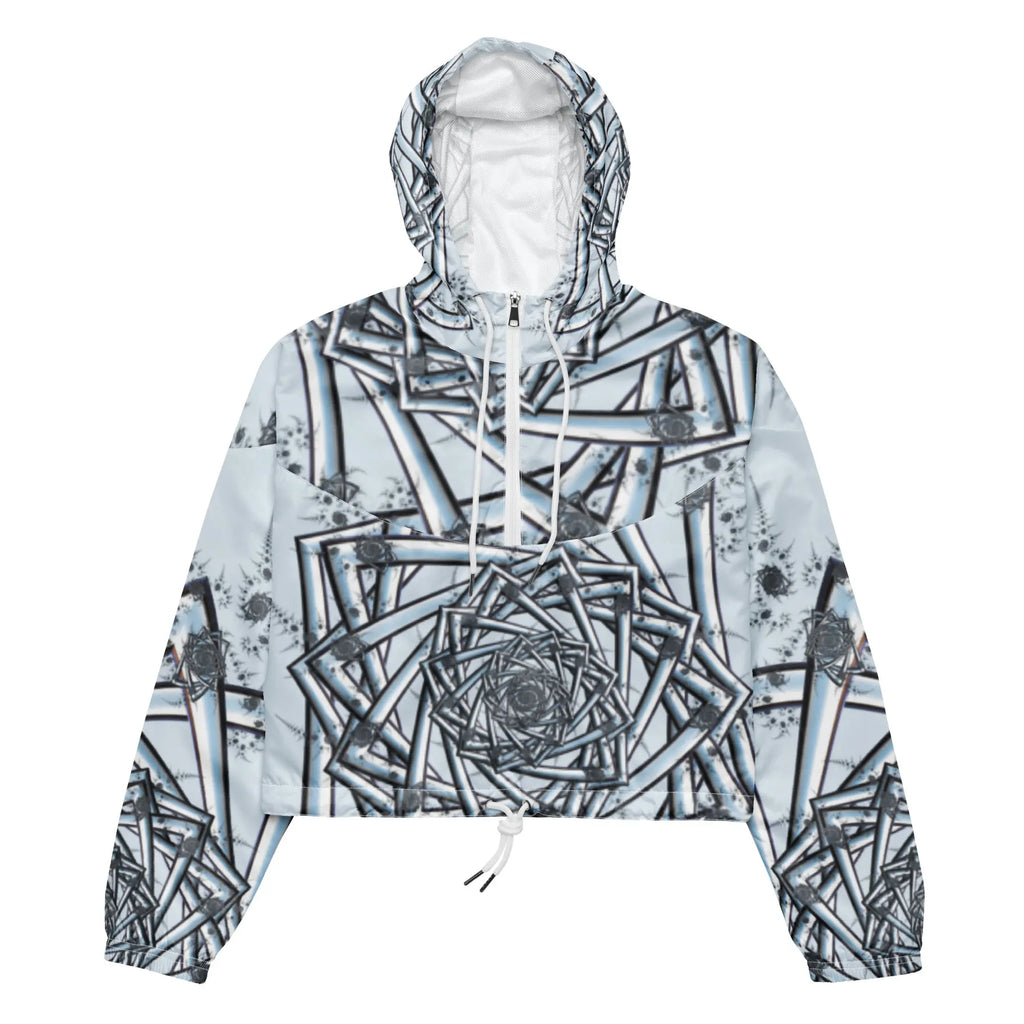 "Topological Rose" Collection - Womens Cropped Windbreaker ZKoriginal