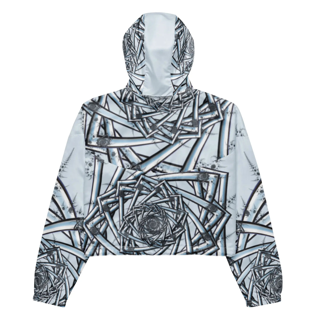 "Topological Rose" Collection - Womens Cropped Windbreaker ZKoriginal