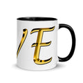 Valentine's day gift for Her LOVE Red Rose Mug with Color Inside ZKoriginal