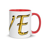 Valentine's day gift for Her LOVE Red Rose Mug with Color Inside ZKoriginal