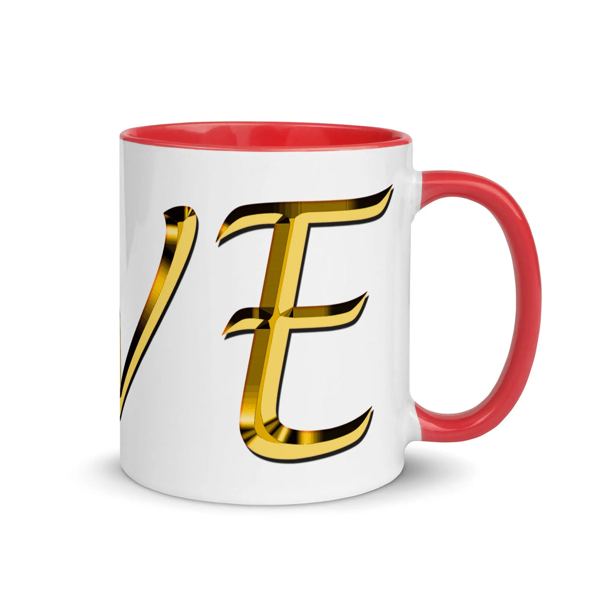 Valentine's day gift for Her LOVE Red Rose Mug with Color Inside ZKoriginal