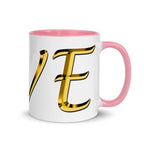 Valentine's day gift for Her LOVE Red Rose Mug with Color Inside ZKoriginal