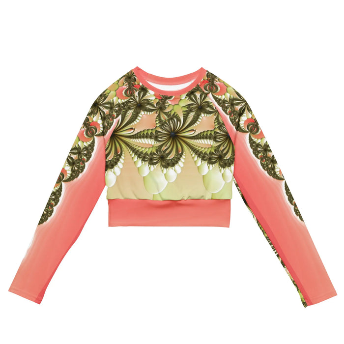 "Wild Lily" Collection - Yoga Long Sleeve Crop Top ZKoriginal