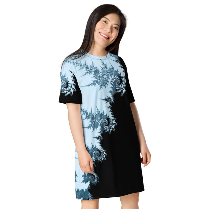 "Ying and Yang Topological Rose" Collection - T-Shirt Dress ZKoriginal
