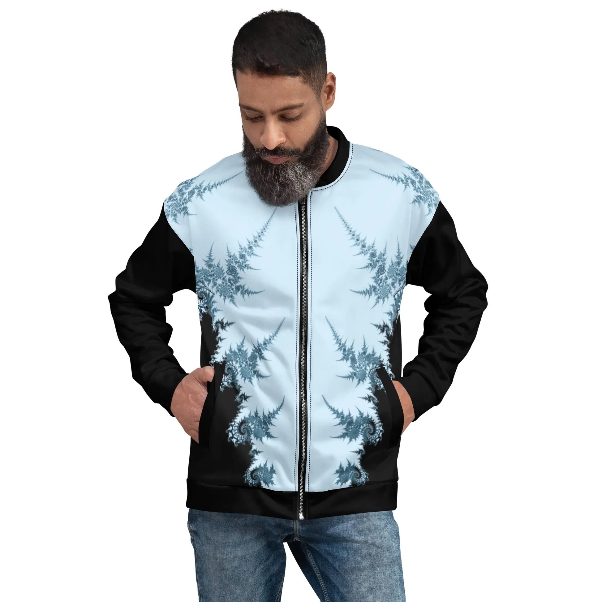 "Ying and Yang Topological Rose" Collection - Unisex Bomber Jacket ZKoriginal