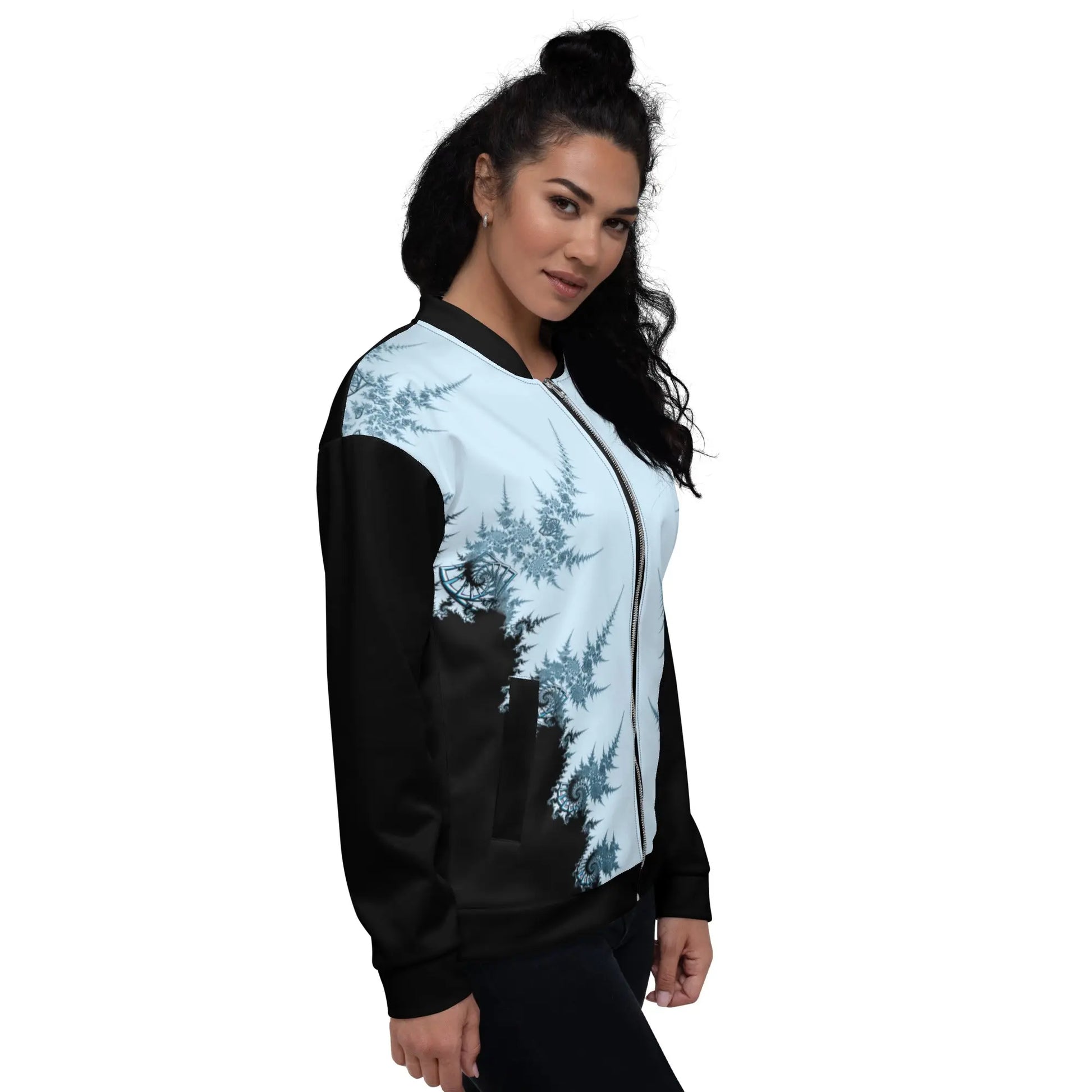 "Ying and Yang Topological Rose" Collection - Unisex Bomber Jacket ZKoriginal