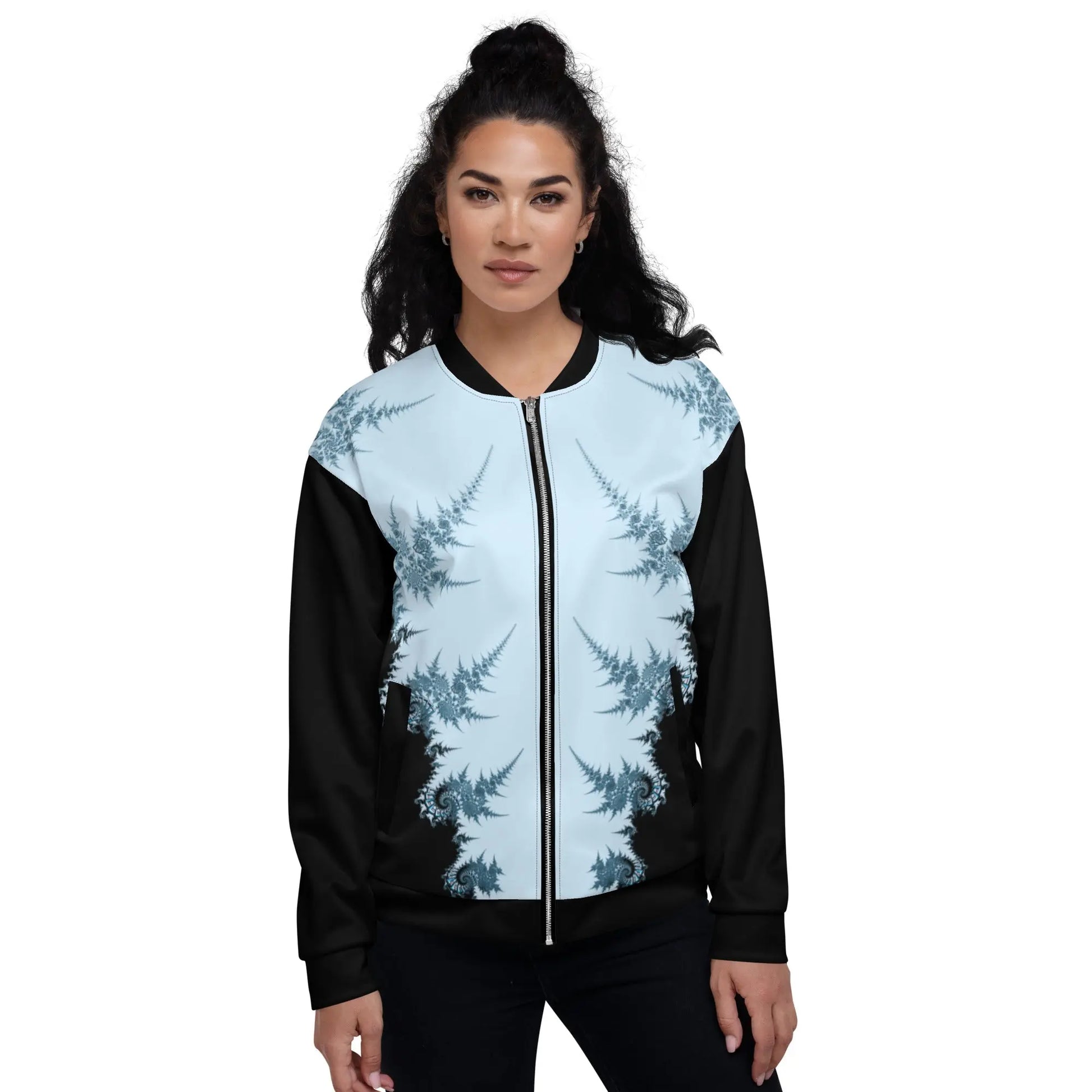 "Ying and Yang Topological Rose" Collection - Unisex Bomber Jacket ZKoriginal