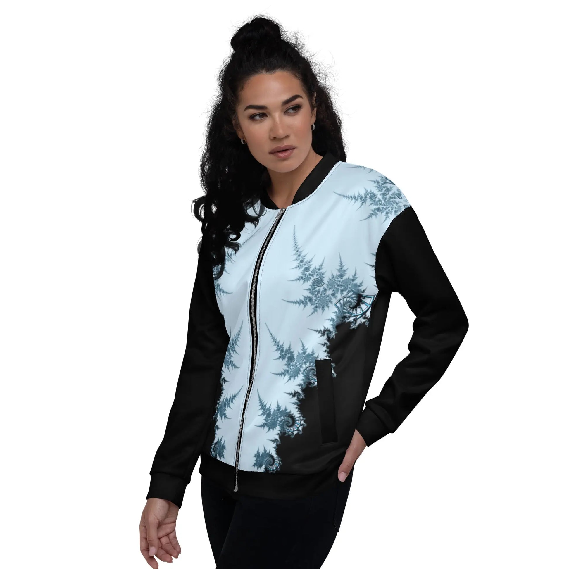 "Ying and Yang Topological Rose" Collection - Unisex Bomber Jacket ZKoriginal