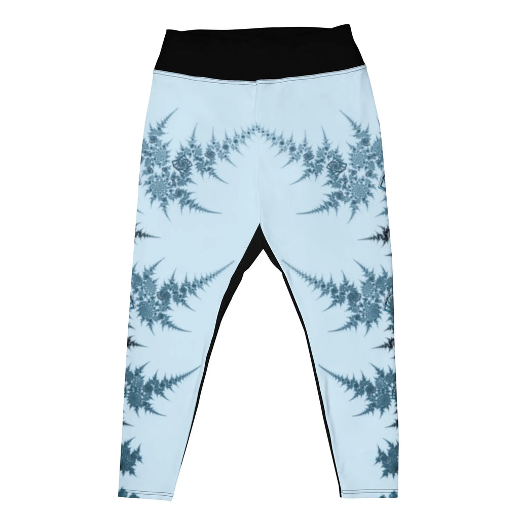"Ying and Yang Topological Rose" Collection - All-Over Print Plus Size Leggings ZKoriginal