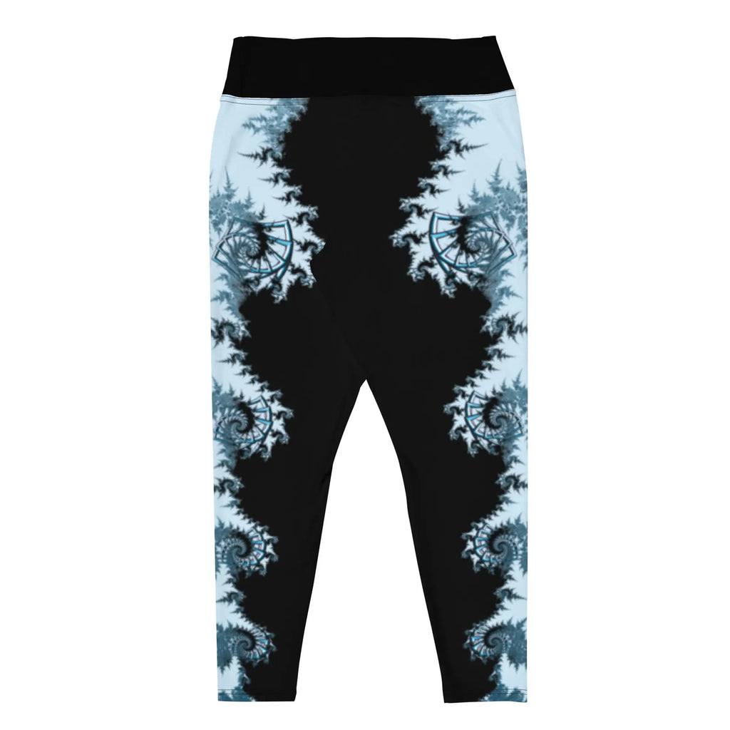 "Ying and Yang Topological Rose" Collection - All-Over Print Plus Size Leggings ZKoriginal