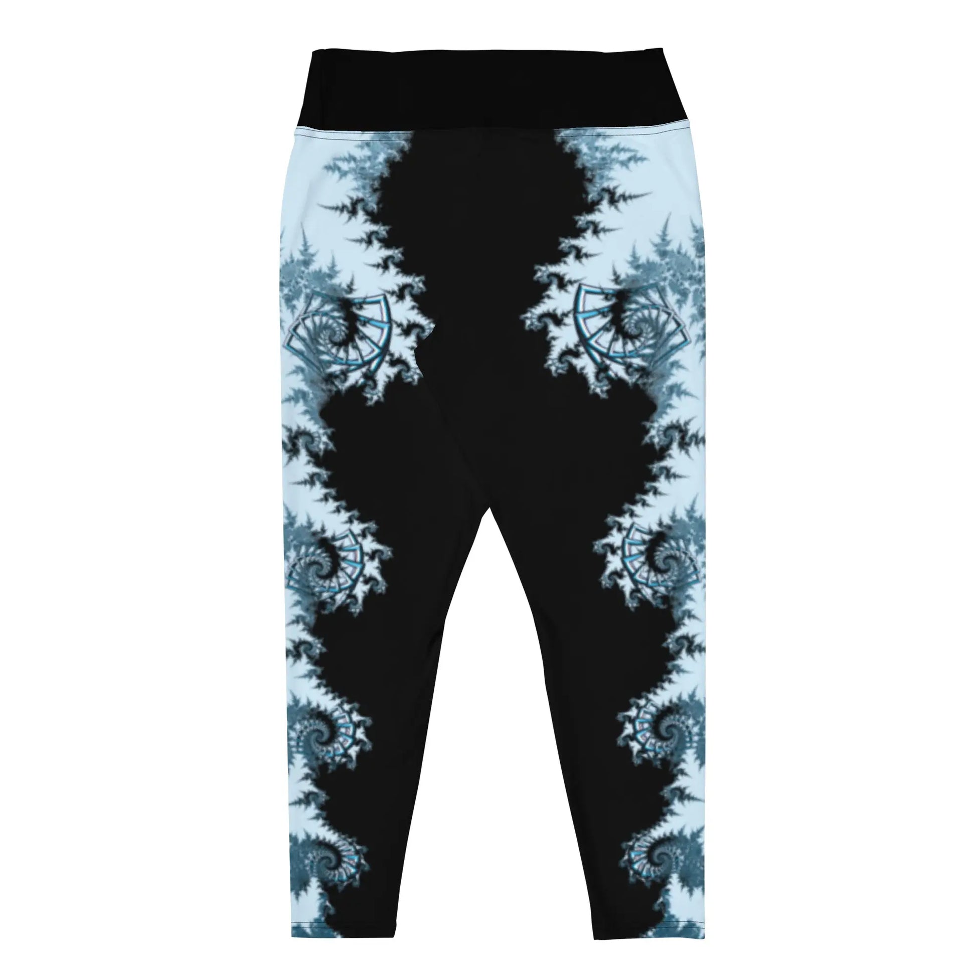 "Ying and Yang Topological Rose" Collection - All-Over Print Plus Size Leggings ZKoriginal