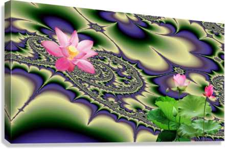 Zen Wall Art décor "Sacred Lotus" ZKoriginal
