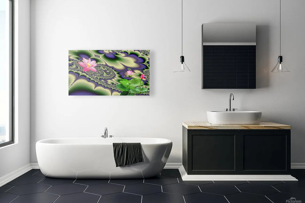 Zen Wall Art décor "Sacred Lotus" ZKoriginal