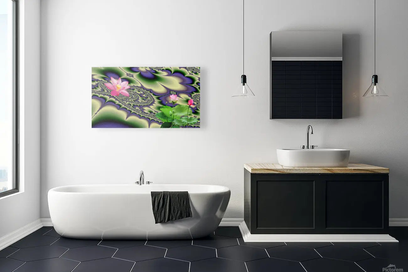 Zen Wall Art décor "Sacred Lotus" ZKoriginal