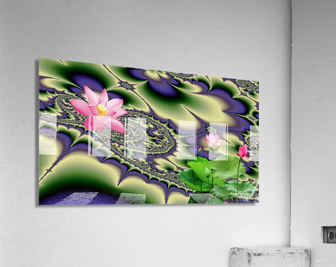Zen Wall Art décor "Sacred Lotus" ZKoriginal