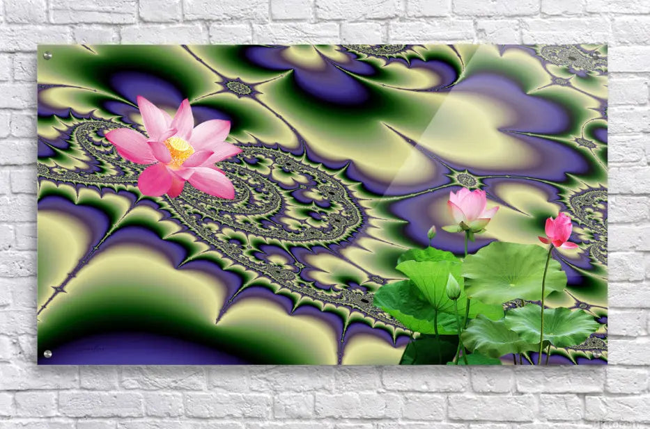 Zen Wall Art décor "Sacred Lotus" ZKoriginal