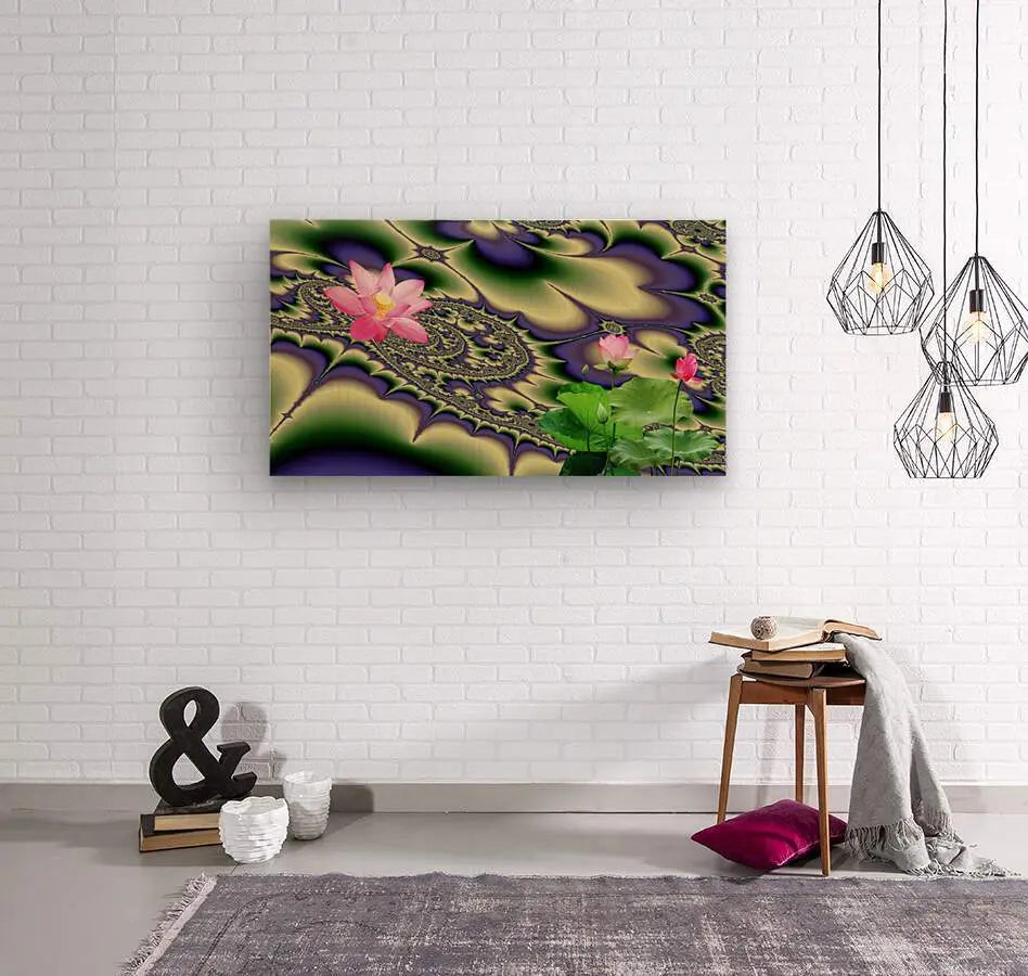 Zen Wall Art décor "Sacred Lotus" ZKoriginal