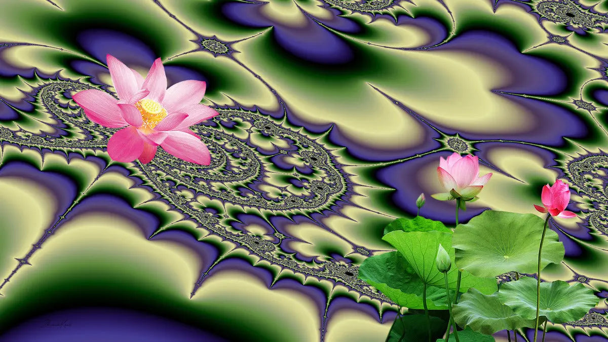 Zen Wall Art décor "Sacred Lotus" ZKoriginal