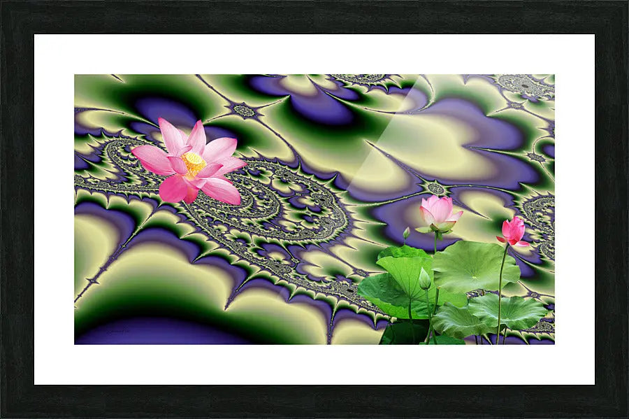 Zen Wall Art décor "Sacred Lotus" ZKoriginal