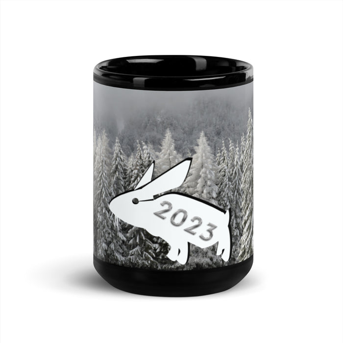 "New Year 2023" Collection - Black Glossy Mug ZKoriginal