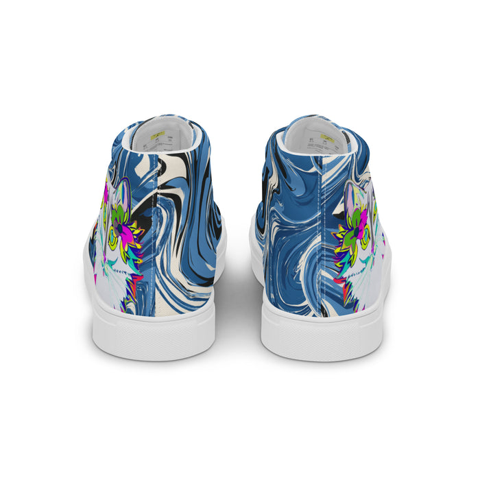 "Sonya My Beautiful Cat" Collection - Men’s high top canvas shoes ZKoriginal